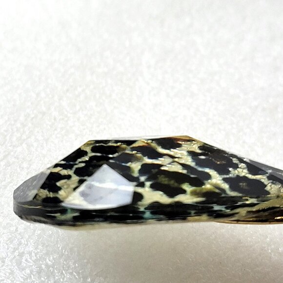 Leopard Pattern Glitter Oval Fish Hook Earrings - Picture 10 of 14